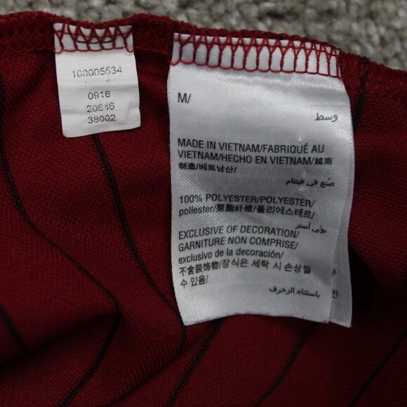 Greg Norman Polo Shirt Mens Medium Red Attack Life Playdry S/S Golf Pullover - Picture 7 of 10